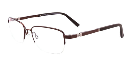 Clip & Twist CT255 Eyeglasses with Clip-on Sunglasses Satin Brown