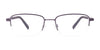 Clip & Twist CT255 Eyeglasses with Clip-on Sunglasses | Size 53 / Satin Blue