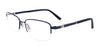 Clip & Twist CT255 Eyeglasses with Clip-on Sunglasses | Size 53 / Satin Blue