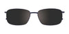 Clip & Twist CT255 Eyeglasses with Clip-on Sunglasses | Size 53 / Satin Blue