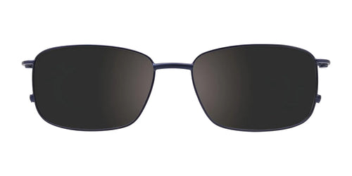 Clip & Twist CT255 Eyeglasses with Clip-on Sunglasses / Size 53 / Satin Blue