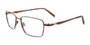 Clip & Twist CT257 Eyeglasses with Clip-on Sunglasses | Size 55 / Satin Dark Brown