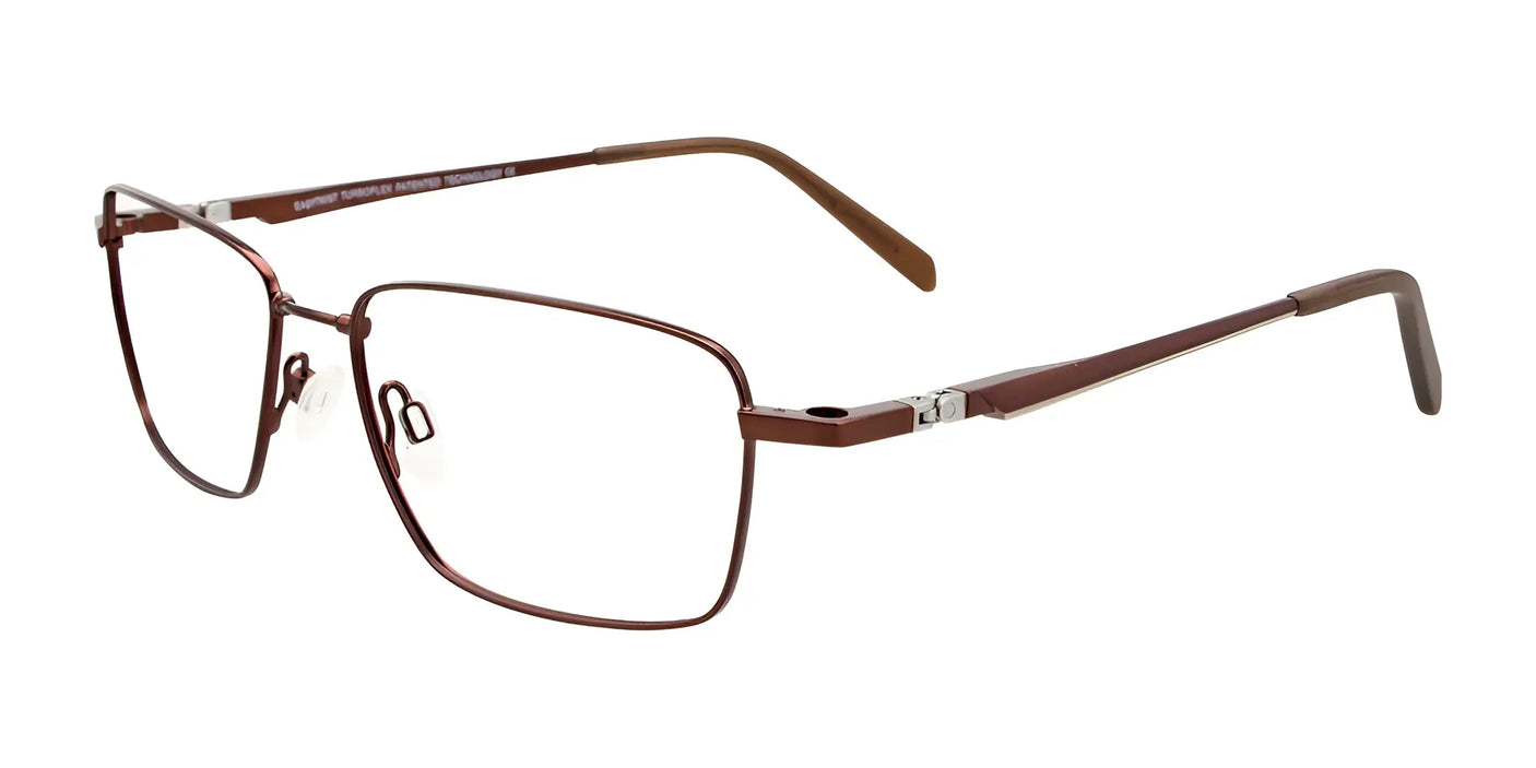 Clip & Twist CT257 Eyeglasses with Clip-on Sunglasses Satin Dark Brown