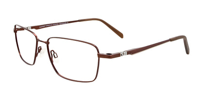 Clip & Twist CT257 Eyeglasses with Clip-on Sunglasses Satin Dark Brown