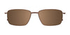 Clip & Twist CT257 Eyeglasses with Clip-on Sunglasses | Size 55 / Satin Dark Blue