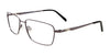 Clip & Twist CT257 Eyeglasses with Clip-on Sunglasses | Size 55 / Satin Dark Grey