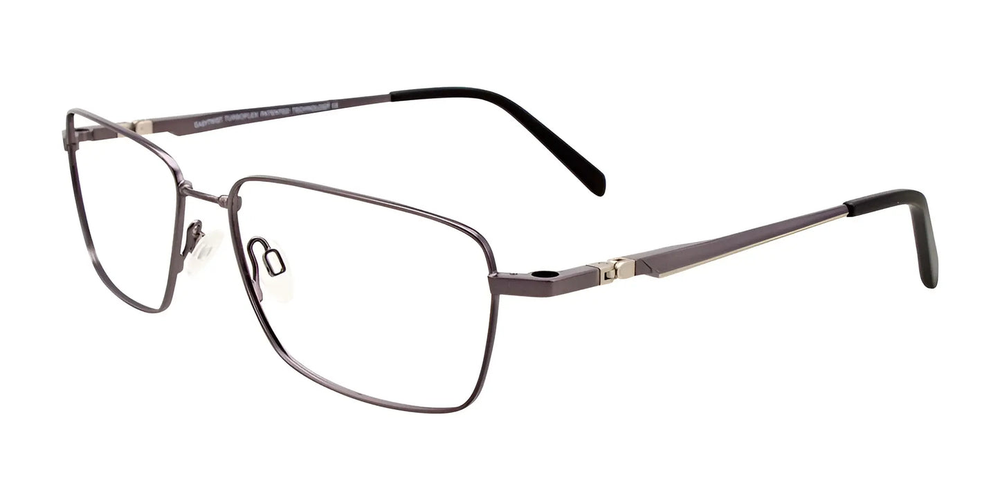 Clip & Twist CT257 Eyeglasses with Clip-on Sunglasses Satin Dark Grey