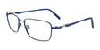 Clip & Twist CT257 Eyeglasses with Clip-on Sunglasses Satin Dark Blue