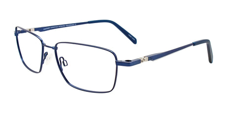 Clip & Twist CT257 Eyeglasses with Clip-on Sunglasses Satin Dark Blue