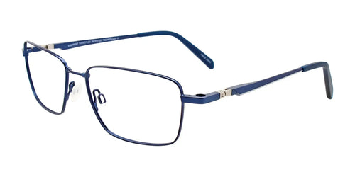 Clip & Twist CT257 Eyeglasses with Clip-on Sunglasses / Size 55 / Satin Dark Blue