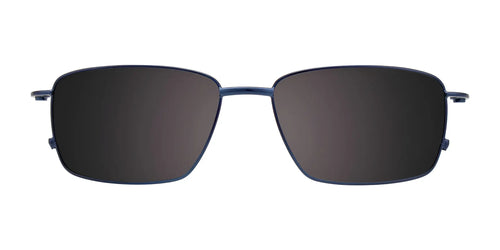 Clip & Twist CT257 Eyeglasses with Clip-on Sunglasses / Size 55 / Satin Dark Blue