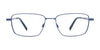 Clip & Twist CT257 Eyeglasses with Clip-on Sunglasses | Size 55 / Satin Dark Blue