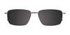 Clip & Twist CT257 Eyeglasses with Clip-on Sunglasses | Size 55 / Clip Only (Color №020)