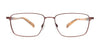 Clip & Twist CT258 Eyeglasses with Clip-on Sunglasses | Size 54 / Matt Dark Brown