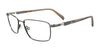 Clip & Twist CT258 Eyeglasses with Clip-on Sunglasses | Size 54 / Satin Dark Grey