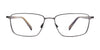 Clip & Twist CT258 Eyeglasses with Clip-on Sunglasses | Size 54 / Matt Dark Brown