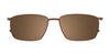 Clip & Twist CT258 Eyeglasses with Clip-on Sunglasses | Size 54 / Clip Only (Color №010)