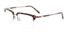 Clip & Twist CT260 Eyeglasses with Clip-on Sunglasses | Size 50 / Demi Amber & Dark Grey