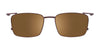 Clip & Twist CT260 Eyeglasses with Clip-on Sunglasses | Size 50 / Black