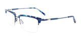 Clip & Twist CT260 Eyeglasses with Clip-on Sunglasses Demi Blue & Dark Blue