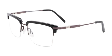 Clip & Twist CT260 Eyeglasses with Clip-on Sunglasses Black