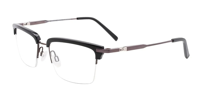 Clip & Twist CT260 Eyeglasses with Clip-on Sunglasses | Size 50 / Black