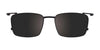Clip & Twist CT260 Eyeglasses with Clip-on Sunglasses | Size 50 / Black