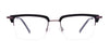 Clip & Twist CT260 Eyeglasses with Clip-on Sunglasses | Size 50 / Black