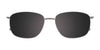 Clip & Twist CT261 Eyeglasses with Clip-on Sunglasses | Size 55 / Satin Dark Brown