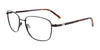 Clip & Twist CT261 Eyeglasses with Clip-on Sunglasses | Size 55 / Satin Black