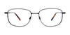 Clip & Twist CT261 Eyeglasses with Clip-on Sunglasses | Size 55 / Satin Dark Brown