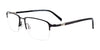 Clip & Twist CT262 Eyeglasses with Clip-on Sunglasses | Size 53 / Matt Black