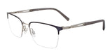 Clip & Twist CT263 Eyeglasses with Clip-on Sunglasses Matt Grey & Matt Silver