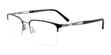 Clip & Twist CT263 Eyeglasses with Clip-on Sunglasses Matt Black & Matt Grey