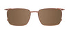 Clip & Twist CT263 Eyeglasses with Clip-on Sunglasses | Size 52 / Clip Only (Color №010)