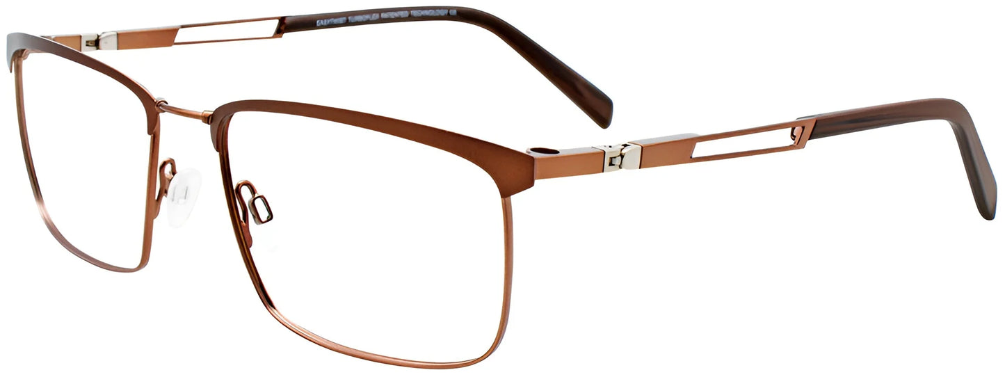 Clip & Twist CT264 Eyeglasses with Clip-on Sunglasses Matt Brown