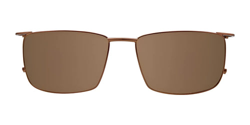 Clip & Twist CT264 Eyeglasses with Clip-on Sunglasses / Size 58 / Matt Brown
