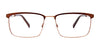 Clip & Twist CT264 Eyeglasses with Clip-on Sunglasses | Size 58 / Matt Brown