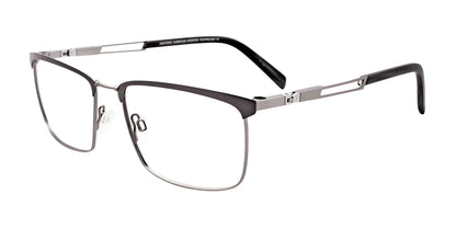 Clip & Twist CT264 Eyeglasses with Clip-on Sunglasses Matt Steel & Mattblack