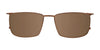 Clip & Twist CT264 Eyeglasses with Clip-on Sunglasses | Size 58 / Clip Only (Color №010)
