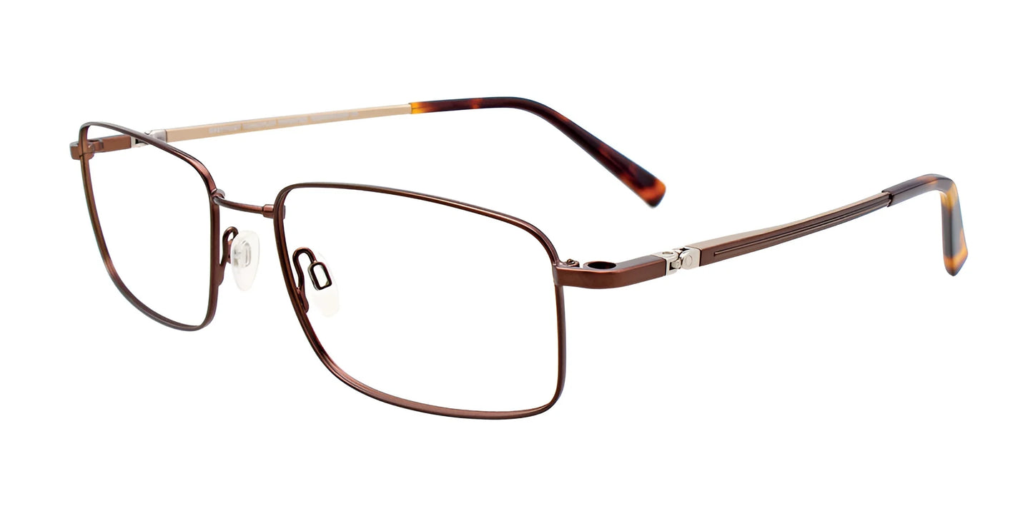 Clip & Twist CT265 Eyeglasses with Clip-on Sunglasses Matt Dark Brown