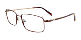 Clip & Twist CT265 Eyeglasses with Clip-on Sunglasses Matt Dark Brown