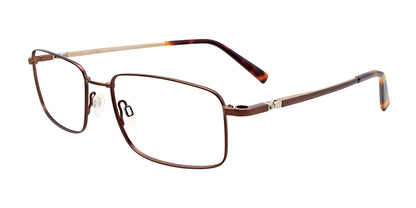 Clip & Twist CT265 Eyeglasses with Clip-on Sunglasses Matt Dark Brown