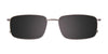 Clip & Twist CT265 Eyeglasses with Clip-on Sunglasses | Size 58 / Matt Black