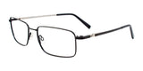 Clip & Twist CT265 Eyeglasses with Clip-on Sunglasses Matt Black