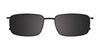 Clip & Twist CT265 Eyeglasses with Clip-on Sunglasses | Size 58 / Matt Black
