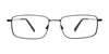Clip & Twist CT265 Eyeglasses with Clip-on Sunglasses | Size 58 / Matt Black