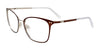 Clip & Twist CT267 Eyeglasses with Clip-on Sunglasses | Size 53 / Matt Brown & Silver
