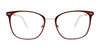 Clip & Twist CT267 Eyeglasses with Clip-on Sunglasses | Size 53 / Matt Brown & Silver