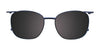 Clip & Twist CT267 Eyeglasses with Clip-on Sunglasses | Size 53 / Matt Brown & Silver